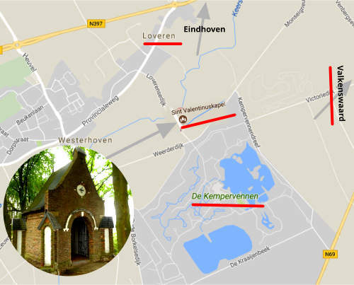 Kaart Loveren Noord-Brabant